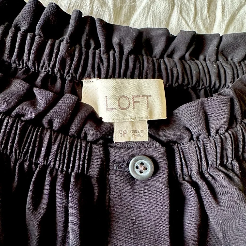 LOFT black summer dress - Size Petite Small - Picture 2 of 9